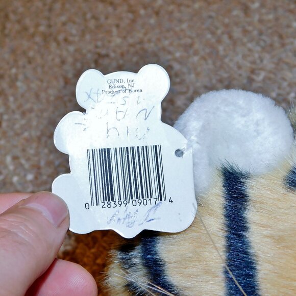 Vintage 1982 GUND 9" Tamba the Tiger Cub Plush Animal Brand New with Tags NWT - Picture 8 of 11
